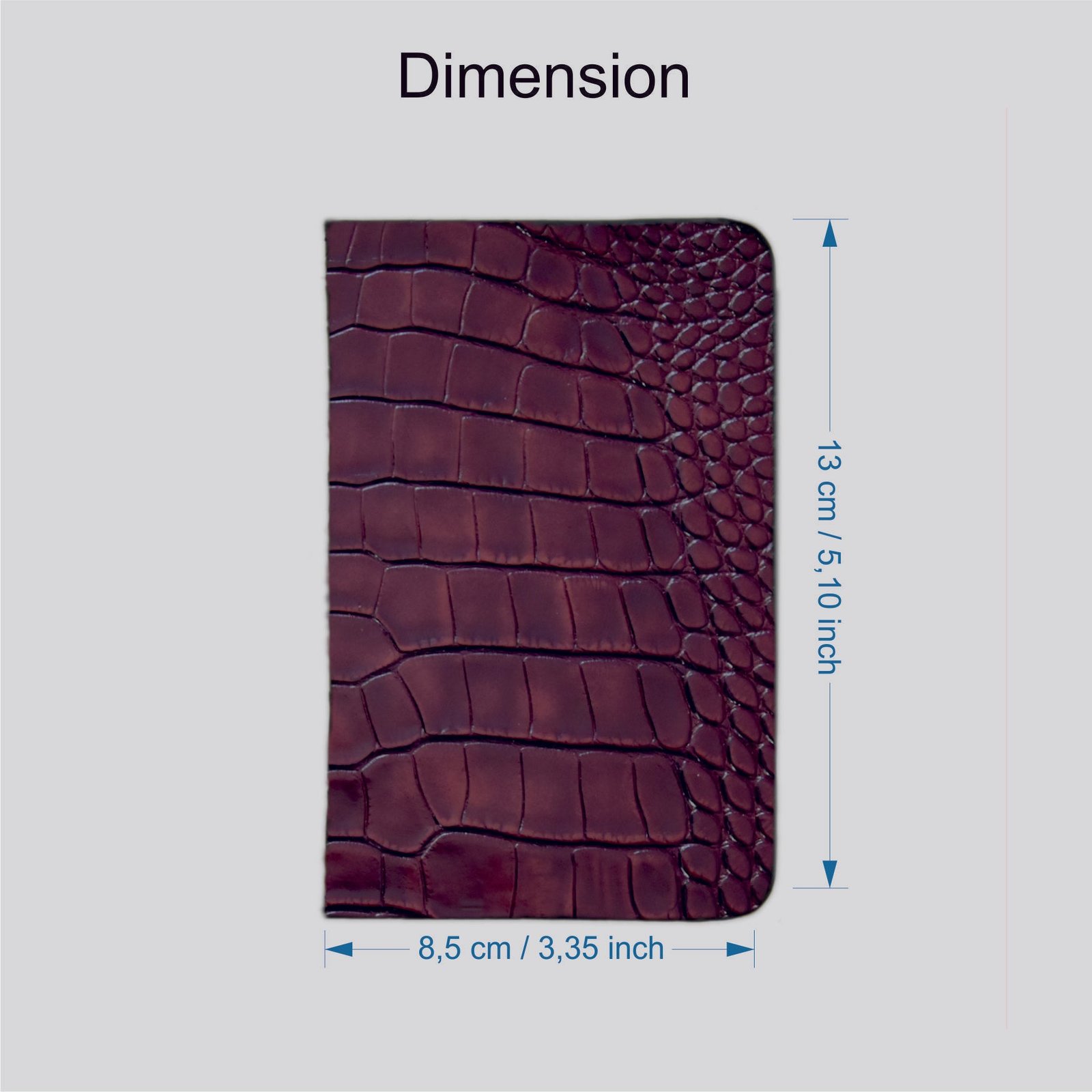 Porta carte Organizer tascabile in vero coccodrillo - 10 tasche - Personalizzabile - Marrone - immagine 4