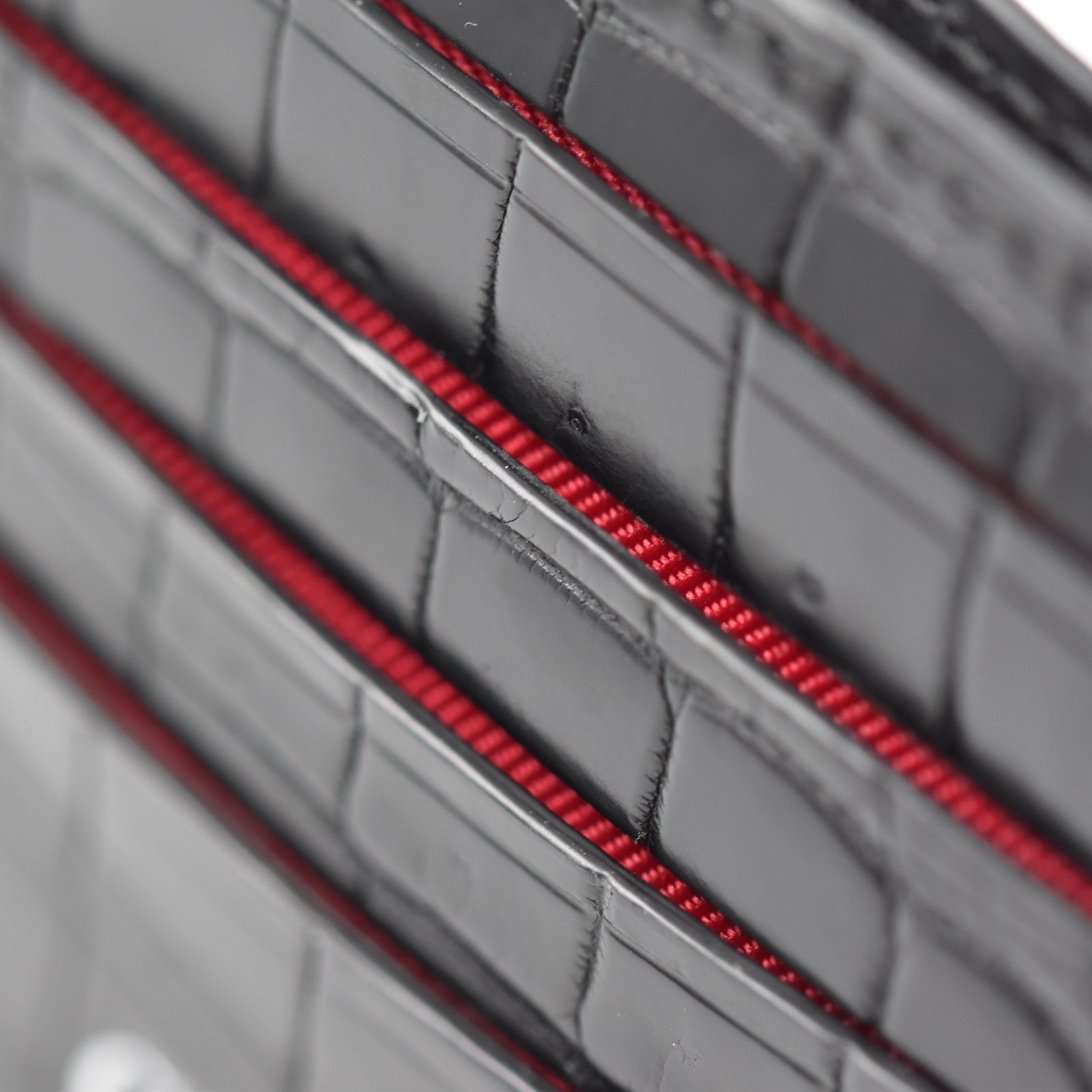 Porta carte 5 o 9 Tasche in vera pelle di Coccodrillo mod. "Brillante" - immagine 15