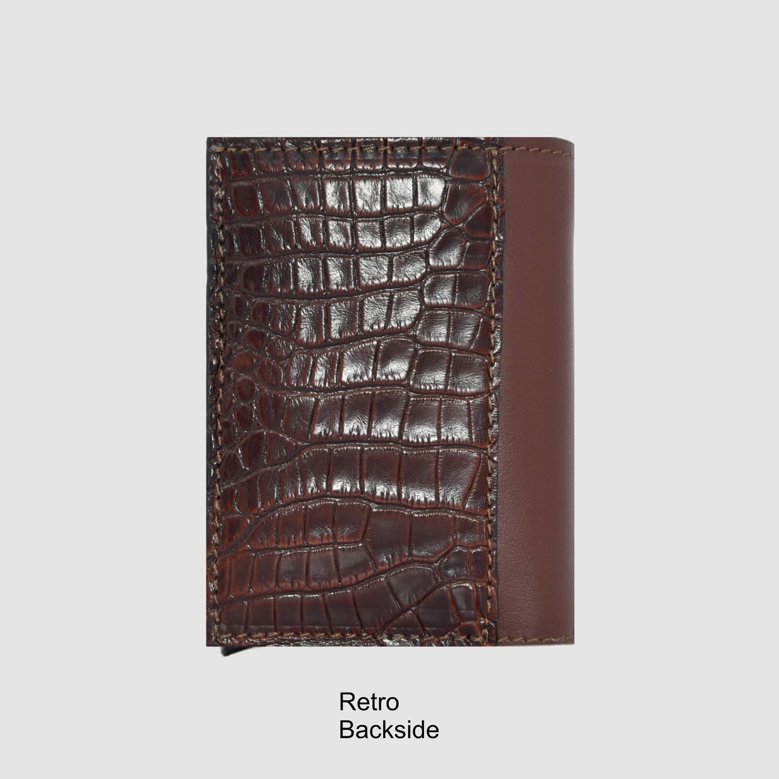 Portacarte compatto in vera pelle di Coccodrillo "Performante" - immagine 4