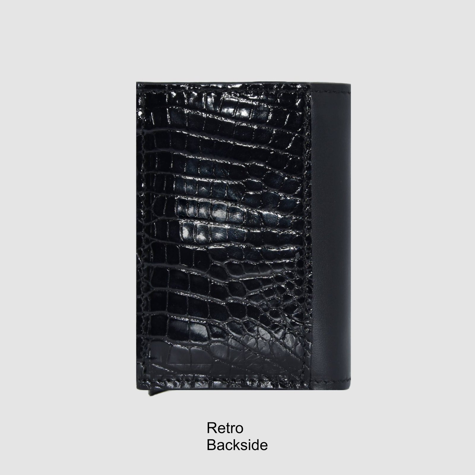 Portacarte compatto in vera pelle di Coccodrillo "Performante" - immagine 3