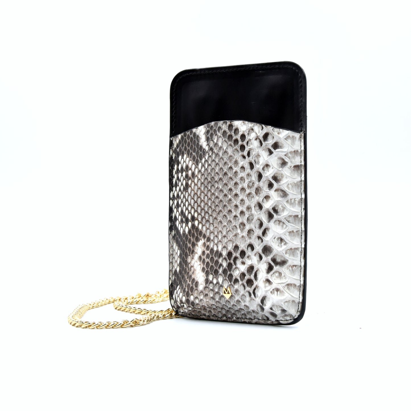 Porta Telefono a tracolla con porta carte - Custodia Smartphone in Pitone - immagine 4
