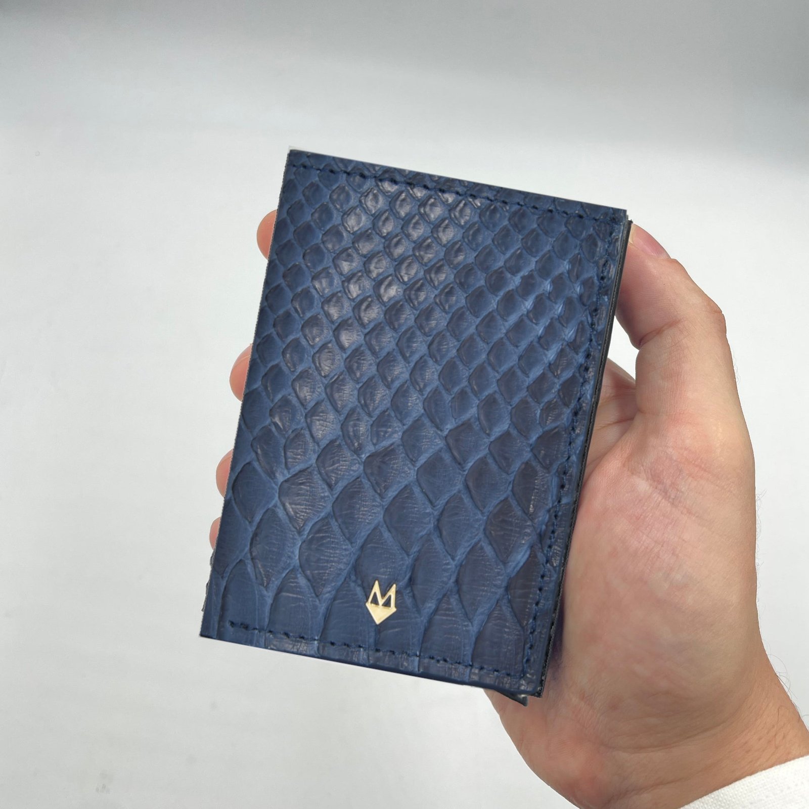 Portacarte compatto in vera pelle di pitone "Performante" - immagine 8