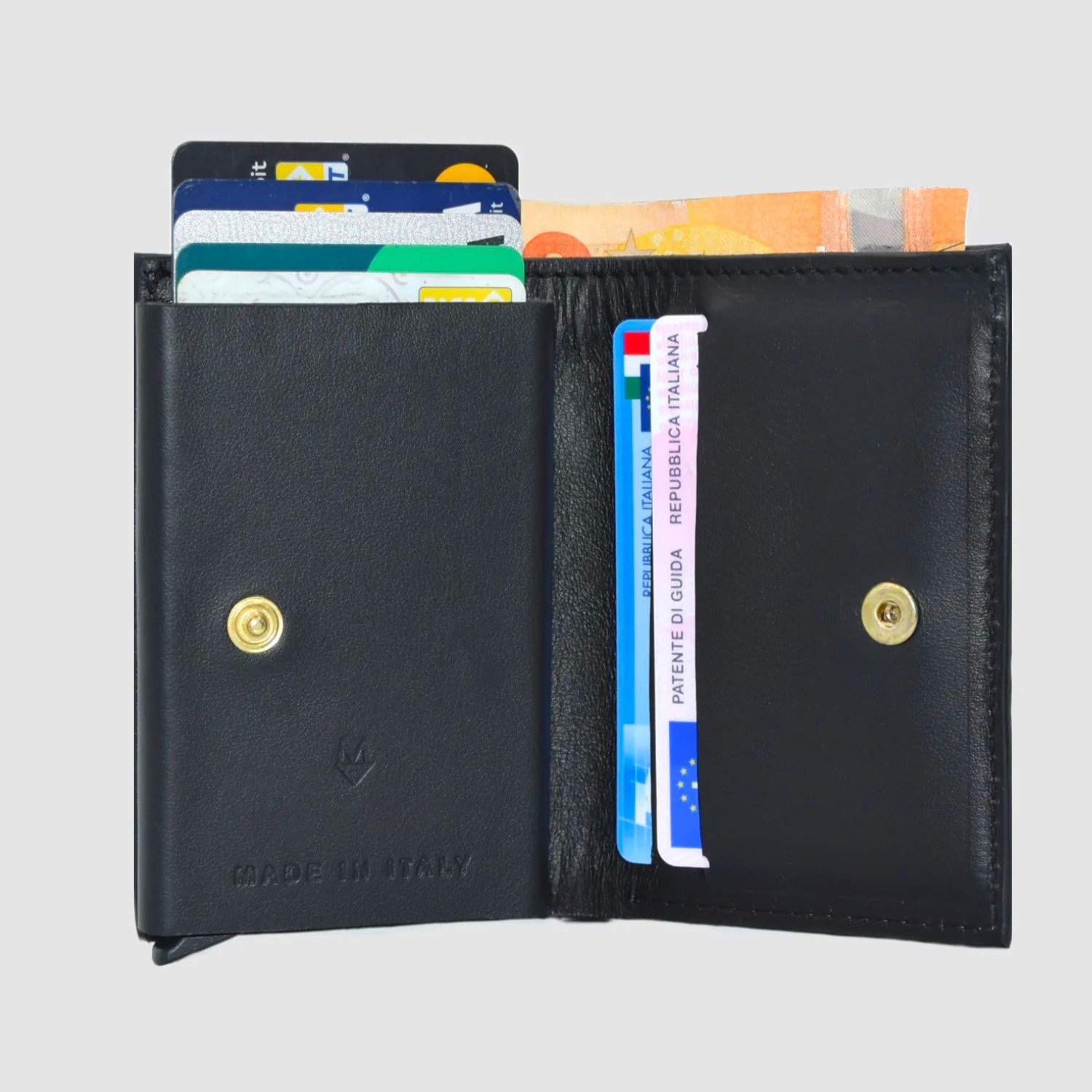 Portacarte compatto in vera pelle di pitone "Performante" - immagine 10