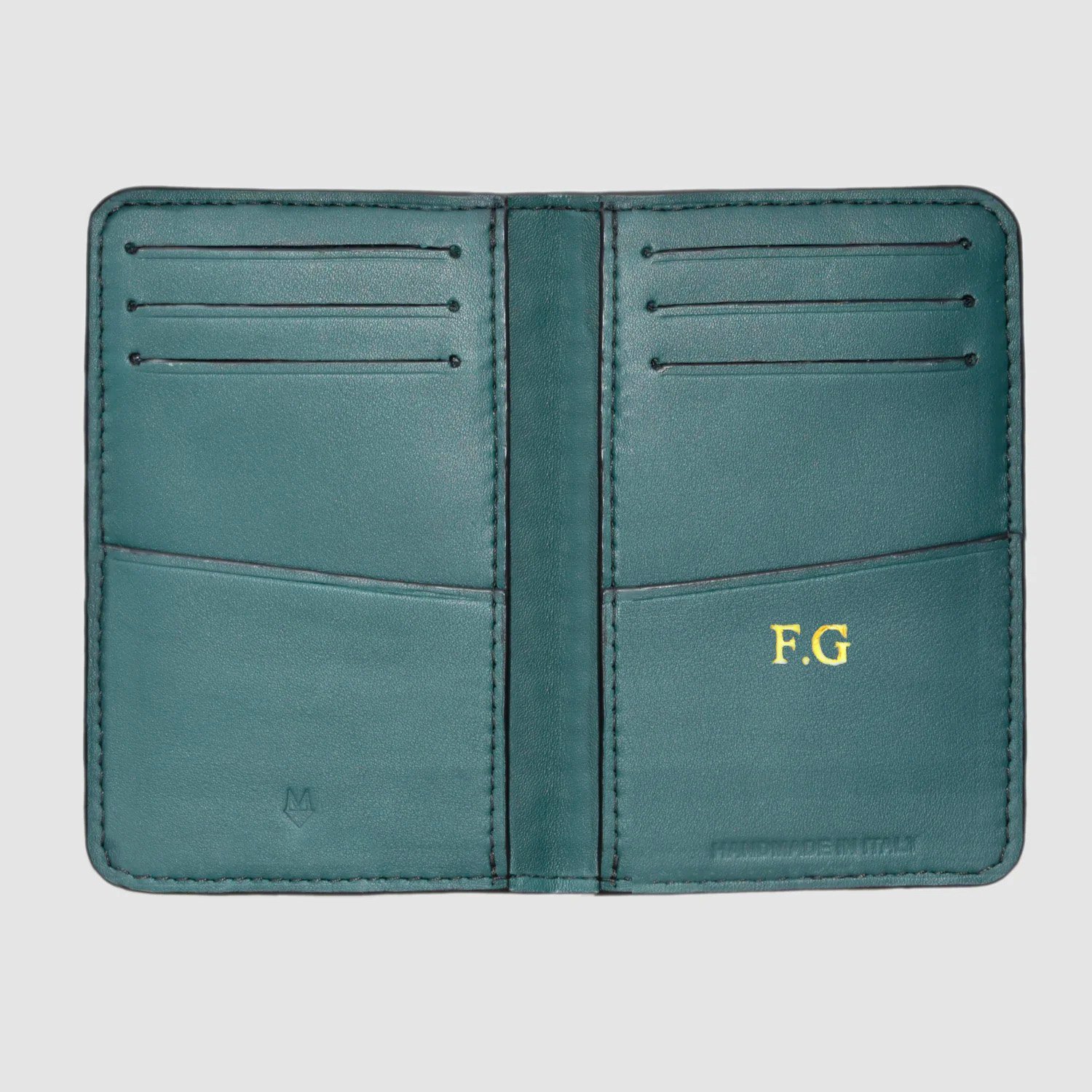 Porta carte Organizer tascabile in vero coccodrillo - 10 tasche - Personalizzabile - Marrone - immagine 6