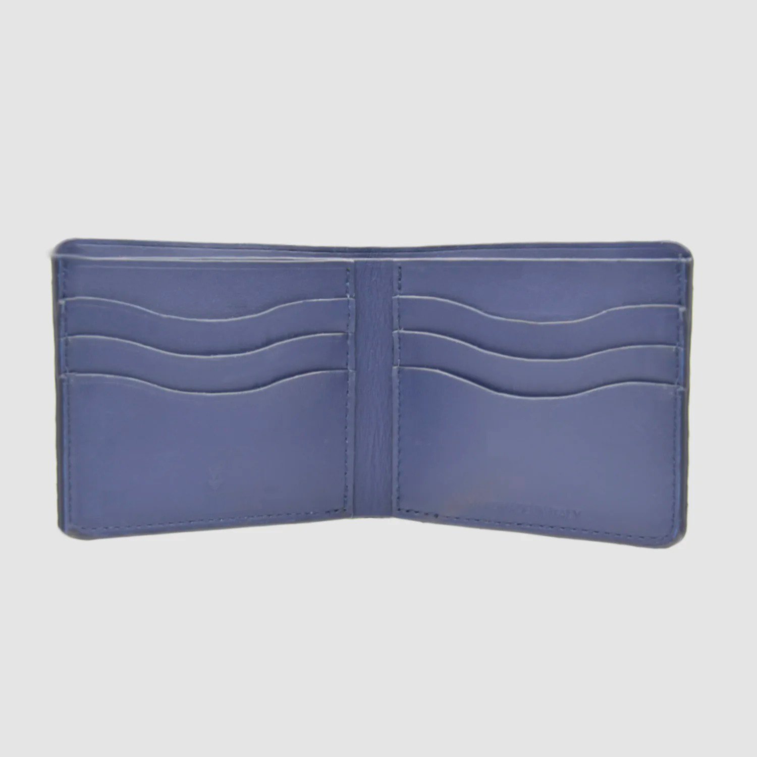 Portafoglio mod. "Esemplare" in vera pelle di Pitone Personalizzabile - Blu scuro - immagine 9